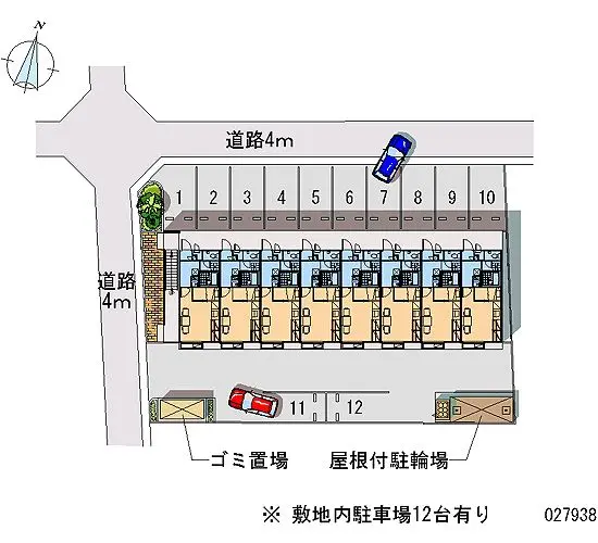 ★手数料０円★倉敷市連島中央５丁目　月極駐車場（LP）